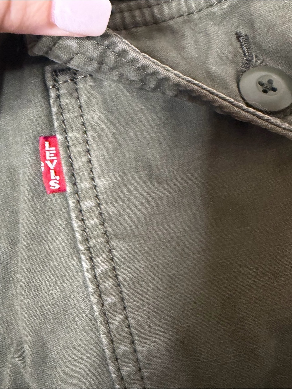 Levi’s Ribcage Straight Green Pants size 26 - Picture 5 of 8